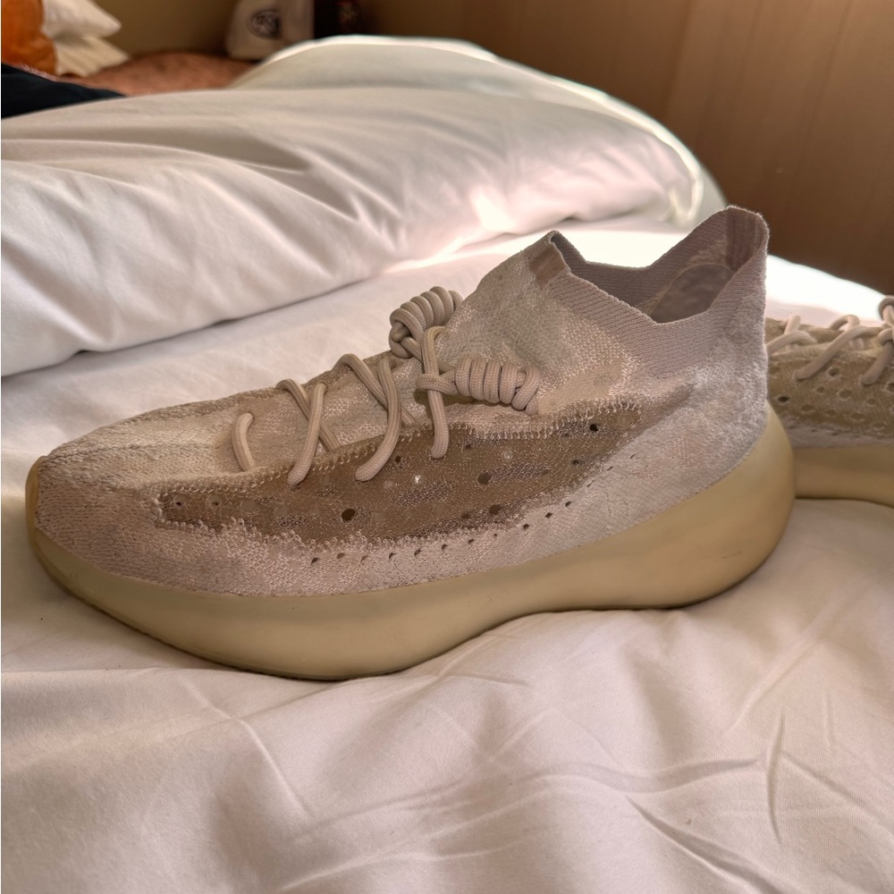 Yeezy Cream and Tan Sneakers